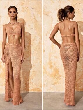 Flook the Label Amina Crochet Skirt NWOT!